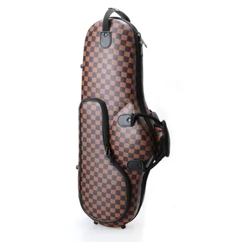 

High Grade Cloth Case with Leather Surface for Alto Saxophone Coffee