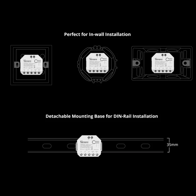 SONOFF DUAL R3 Dual Relay Wi-Fi Smart Curtain Switch