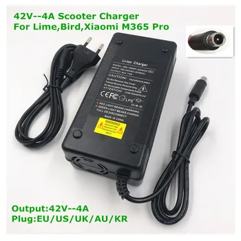 

36V Lime Charger 42V 4A Electric Skatebaord Adapter Scooter Charger For Lime Bird Electric Scooter Bike EU/US/AU/UK/Korea Plug
