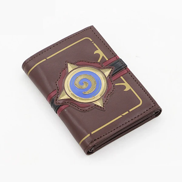 Without Buckle HJKL, мужской кошелек, тисненая кожа, Hearthstone Heroes of Warcraft, кошельки для карт, посылка, новинка, индивидуальная мода, подарок для мальчика - Цвет: Without Buckle