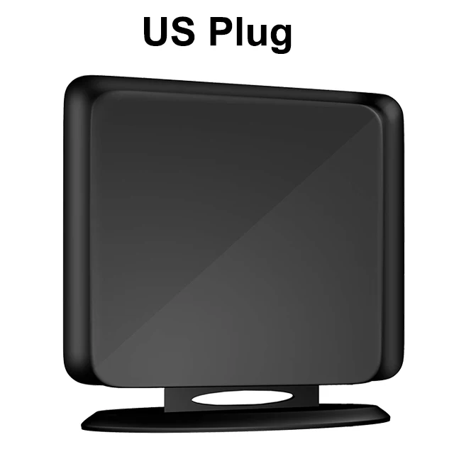 Внутренняя ТВ антенна DVB T2 усиленное цифровое HD ТВ 4K 1080P DVB-T2 Freeview ТВ для местных каналов вещания 120 милей DVBT2 антенна - Цвет: Black Color US Plug