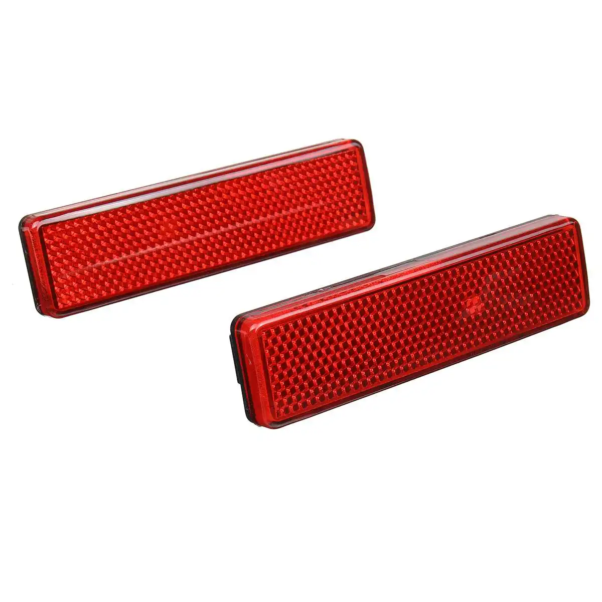 2pcs Car Rear Bumper Reflector Black/Red Lens For Vauxhall/Opel Vivaro Movano For Nissan Primastar - Цвет: Красный