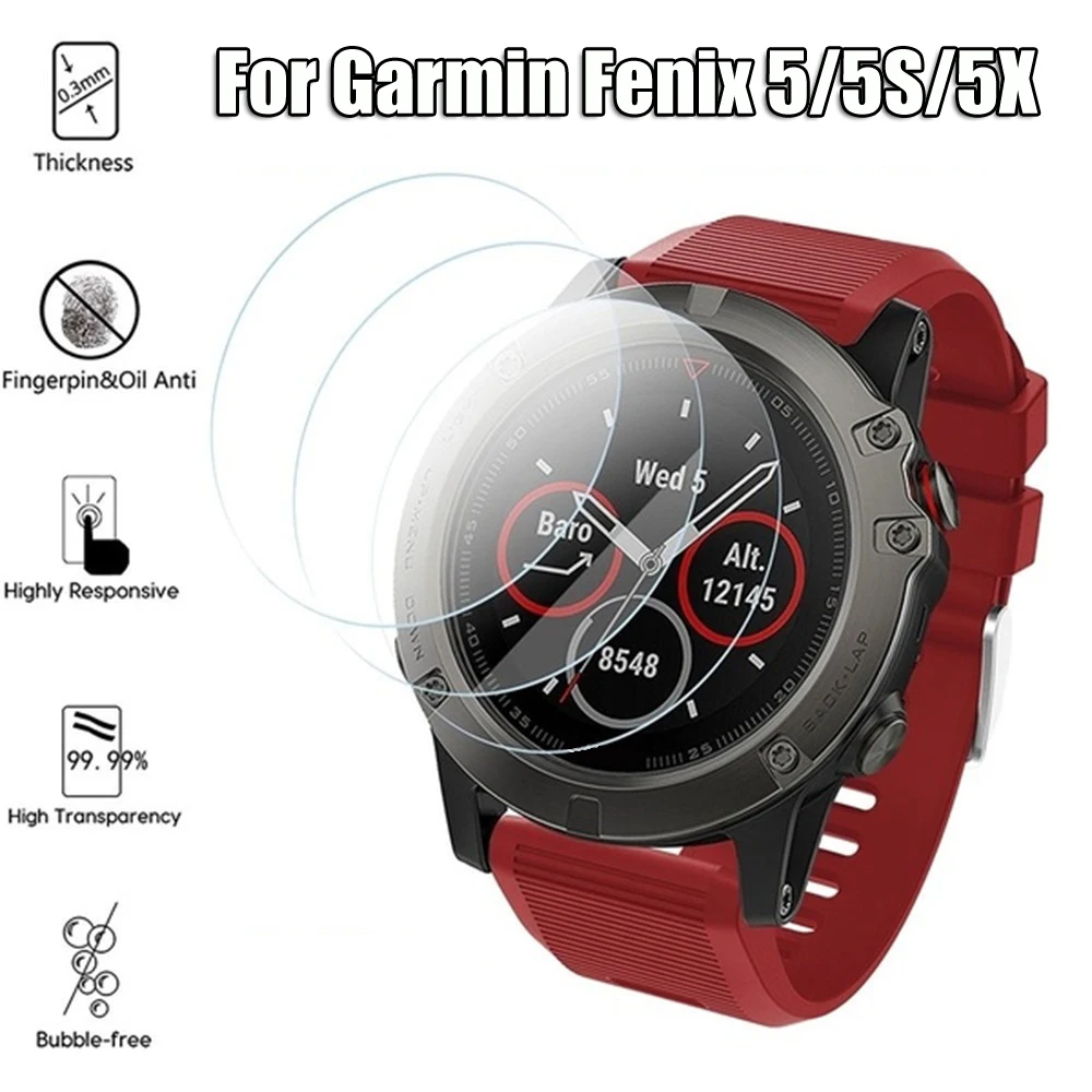 1 шт. для Garmin Fenix 5 серия защита экрана из закаленного стекла 9H настоящая