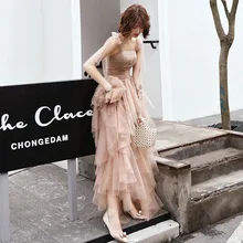 Красное женское Формальное вечернее платье студенческое вечернее платье длинное сексуальное без рукавов длинное платье для особых случаев ES2486