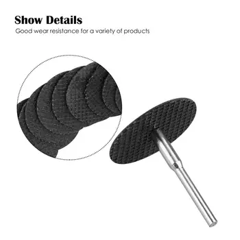 

50pcs1/8in Mandrel Fiberglass Reinforced Cut Off Wheel Rotary Discs Saw+ 3PCS Mandrel For Cutting Grooving Trimming All Metal