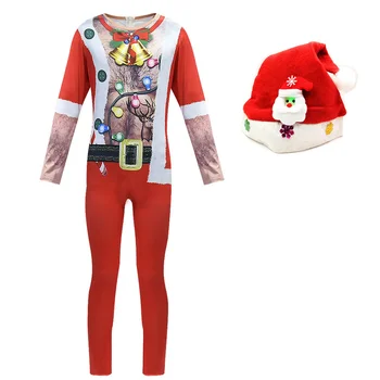 

Boys Christmas Costume Festival Santa Claus Cosplay Clothing Boys New Year Chilren Clothing Fancy Xmas Party Cosplay Costume