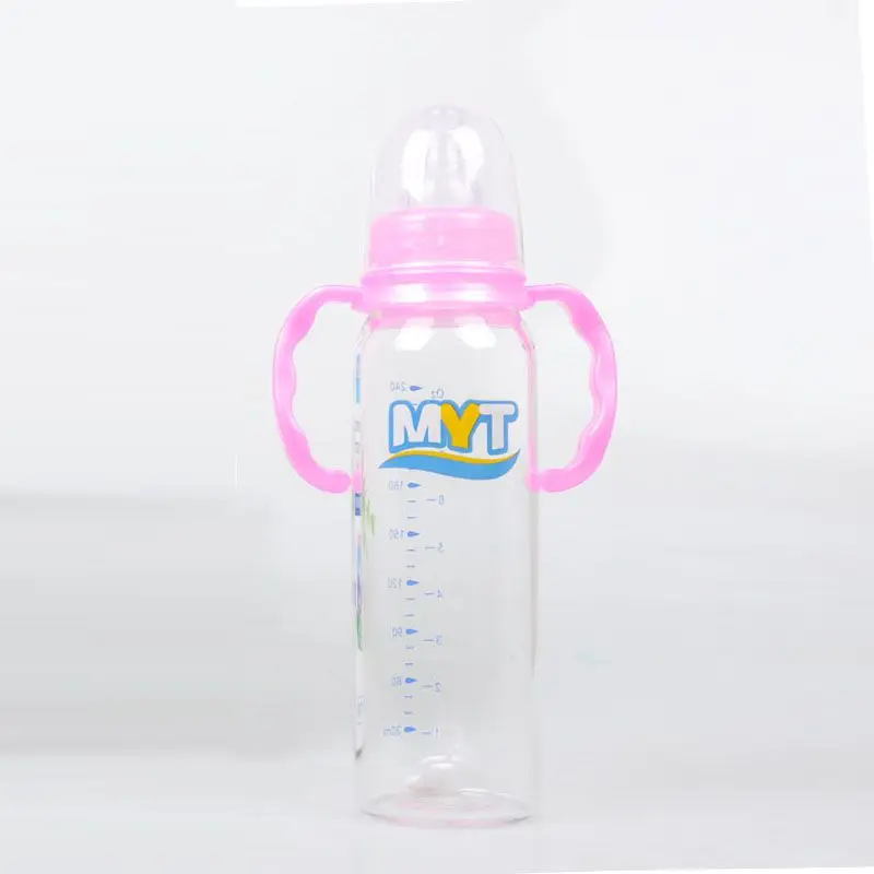 240 мл ребенок Infantborn дети учатся для кормления питья ручка Дети соломы бутылки для сока и воды