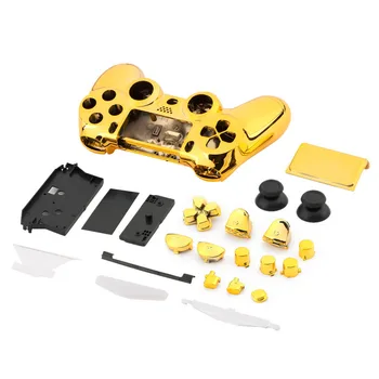 

New Silver Plastic Full Housing Shell Case Skin Button Set For Playstation 4 For PS4 Controller Wholesale