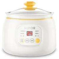 220V 1L Mini Electric Food Stewing Pot Automatic Porridge Dessert Baby Food Slow Stewer Portable Multi Cooker 1