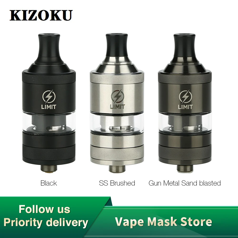 Оригинальный KIZOKU лимит MTL RTA 2 мл емкость 22 мм атомайзер с одной катушкой для