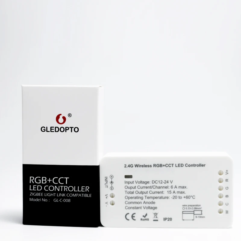 DC12-24V Smart RGBW/RGB+ CCT светодиодный Ленточные контроллеры, zigbee, контролер, устройства автоматизации, голосовое управление, управление приложением