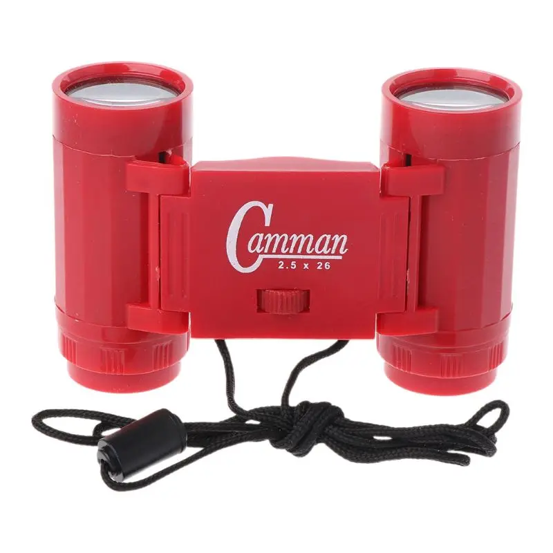 1pc 2.5 x 26 Kid Children Magnification Toy Binocular Telescope + Neck Tie Strap