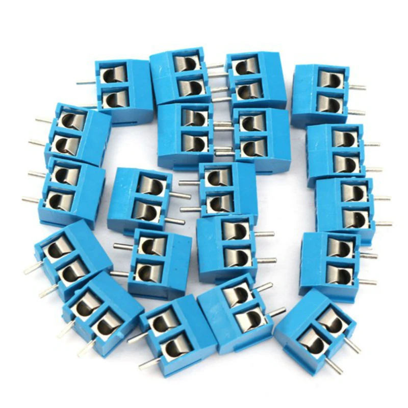 

20x 2P 3P 5.0mm (0.197")Pitch Rohs Compliant Round Pin PCB Screw Terminal Block Connector Wire connector for pcb