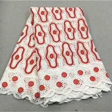 Швейцарские кружева ткань из Дубая Африканское сухое кружево Высокое качество кружево для нигерийских кружевной ткани 5 ярдов/партия