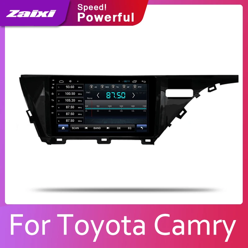 ZaiXi Android 2 Din Автомобильный Радио Мультимедиа Видео плеер Авто Стерео gps карта для Toyota Camry~ медиа Navi навигация