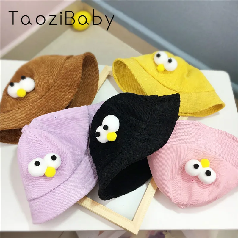 Фото реквизит Южная Корея Маленькая желтая шляпа рыбака детская Вельветовая от