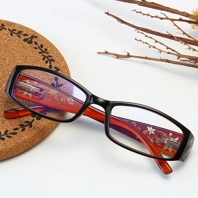SAOIOAS, женские очки для чтения из смолы с петлей и цветочным принтом, ультра-светильник, увеличительные очки из смолы, защитные очки для дальнозоркости+ 1,0~+ 4
