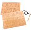 Montessori Aphabet Uppercase & Lowercase Teaching Aids Writing Board Beech Wood English Writing Practice Training Kindergarten 5