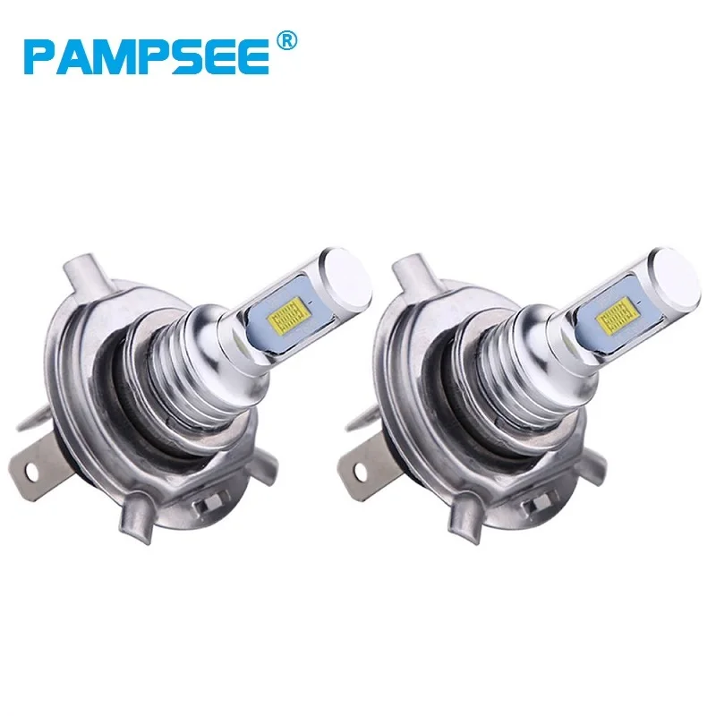 Лампы светодиодные для автомобильных фар PAMPSEE H4 H7 H11 H1 H3 9005 HB3 9006 HB4 H8 H16 80 Вт 16000лм 6000K