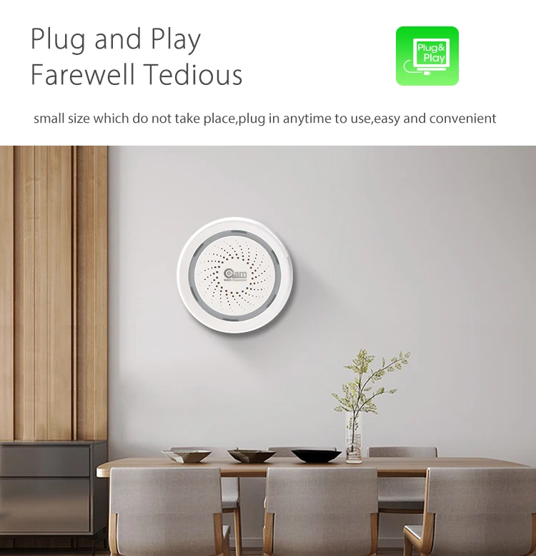NEO Coolcam Wifi сирена датчик и уведомления приложения оповещения, не требуется концентратор, подключи и играй, совместимость Alexa Echo Google Home