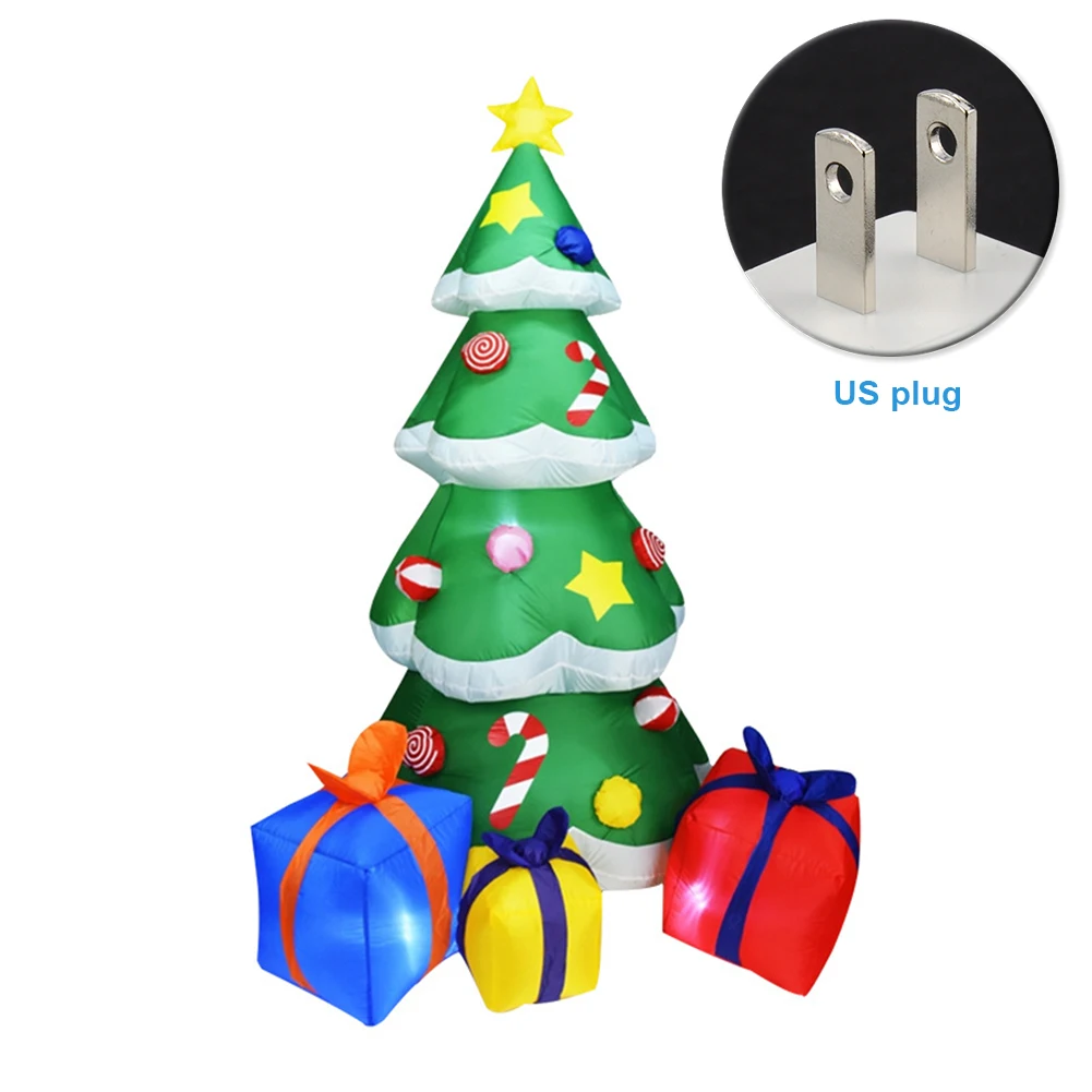 2,1 м прочная газовая модель вечерние подарки ярд Праздничная детская игрушка домашний декор в помещении светодиодная надувная елка на открытом воздухе