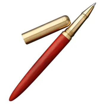 

Copper Pen, Business Creative Gift Metal Pen, Gift Sign Pen, Travel Pen, Office, Transaction Pen-Red