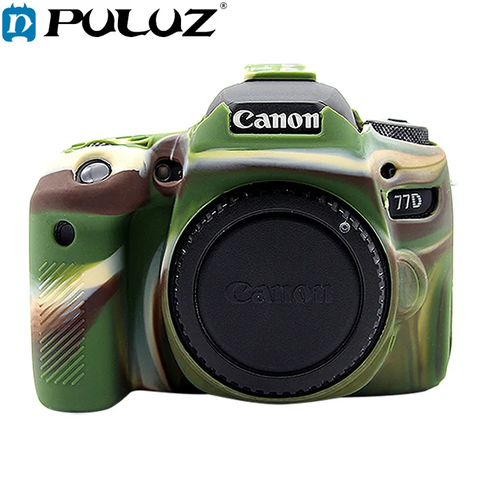PULUZ чехол для Canon EOS 77D мягкий силиконовый резиновый камеры защитный корпуса