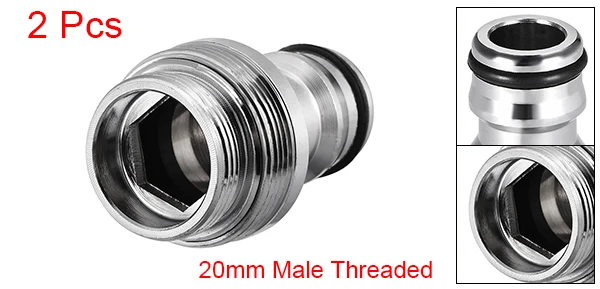 M20(2pcs) Uxcell 1/2 шт. латунный садовый шланг Быстрый соединительная насадка трубы адаптер 16-28 мм с наружной резьбой для стиральные машины бытовые и т. д - Цвет: M20(2pcs)