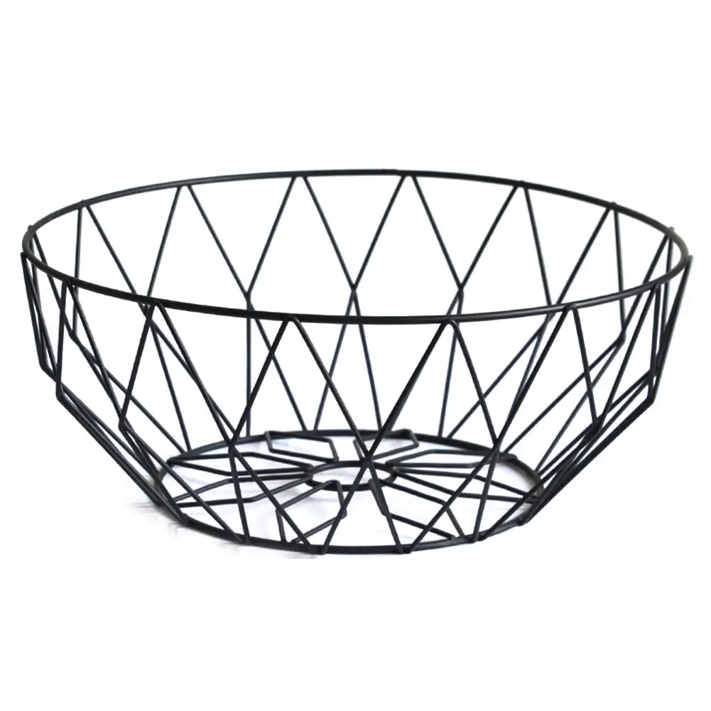 

Nordic Creative Simple Fruit Storage Basket Wire Decor Living Room Creative Fruit Drain Basket Home Vegetable Fruit Bowl Display