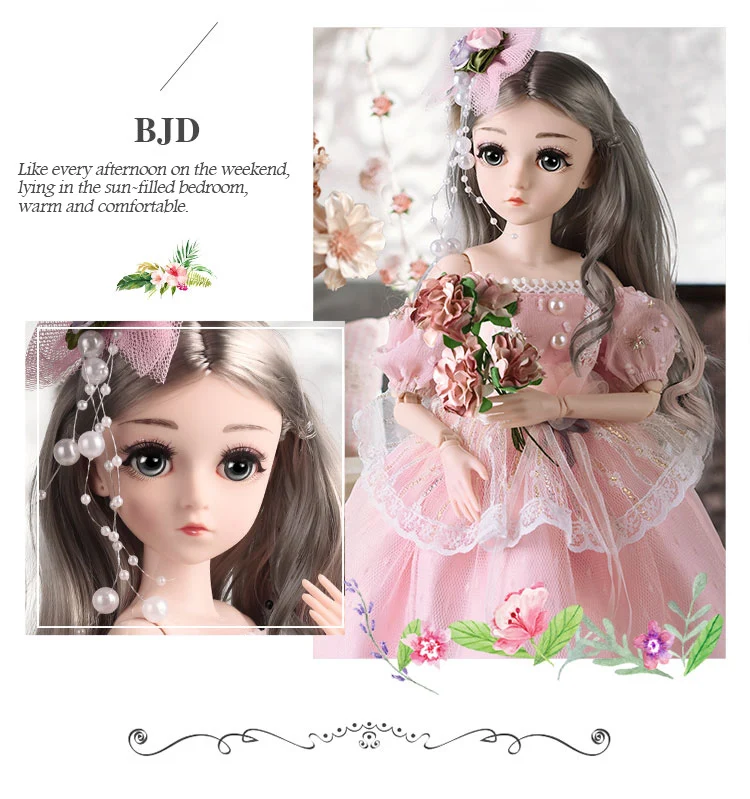DU JU MU BJD кукла, 1/4 SD куклы 18 дюймов 18 шаровые шарнирные куклы с одеждой наряд обувь парик волосы макияж лучшая игрушка подарок для девочек