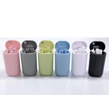 

1 Pc Foldable Silicone Straw Portable Reusable Collapsible No Smell Heat Resistant Drinking Straw With Storage Case Box