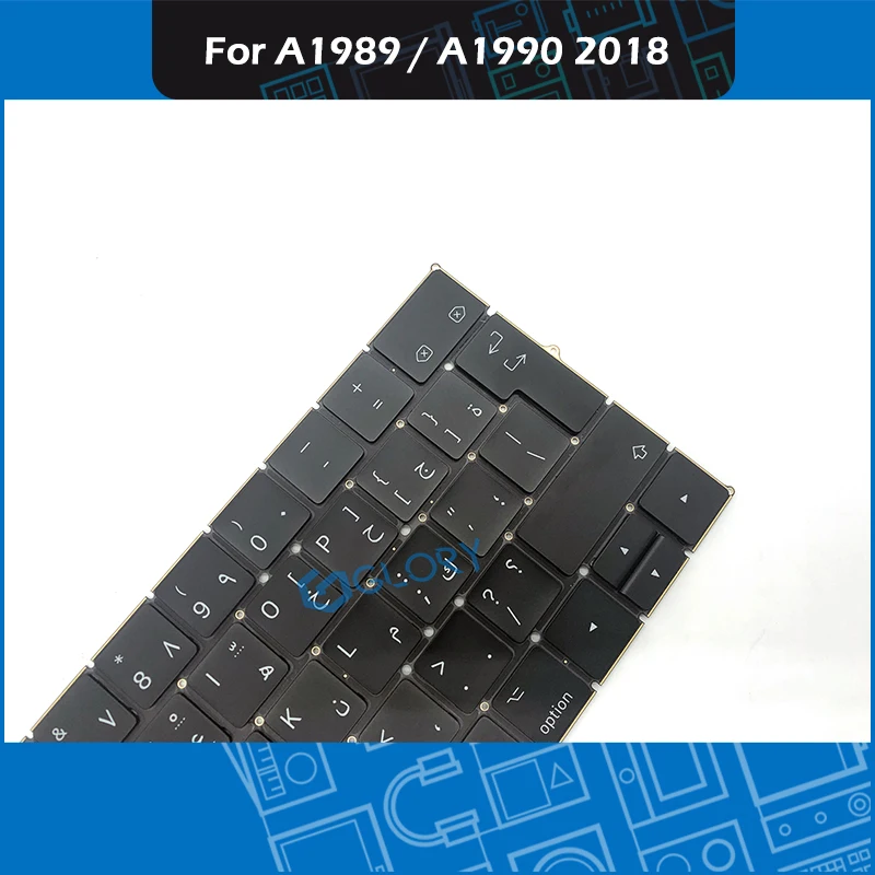 Ноутбук A1989 A1990 клавиатура AR Арабский Макет для Macbook Pro retina 1" 15" A1989 A1990 арабская клавиатура большой ключ