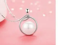 

T740 925 silver Necklaces For Wedding Cubic Zircon Stone Pendant Necklaces For Women Gift
