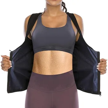 

Women Waist Trainer Vest Weight Loss Tummy Control Sport Workout Body Shaper Corset with Zipper Sport Fitness Shapewear Clothes