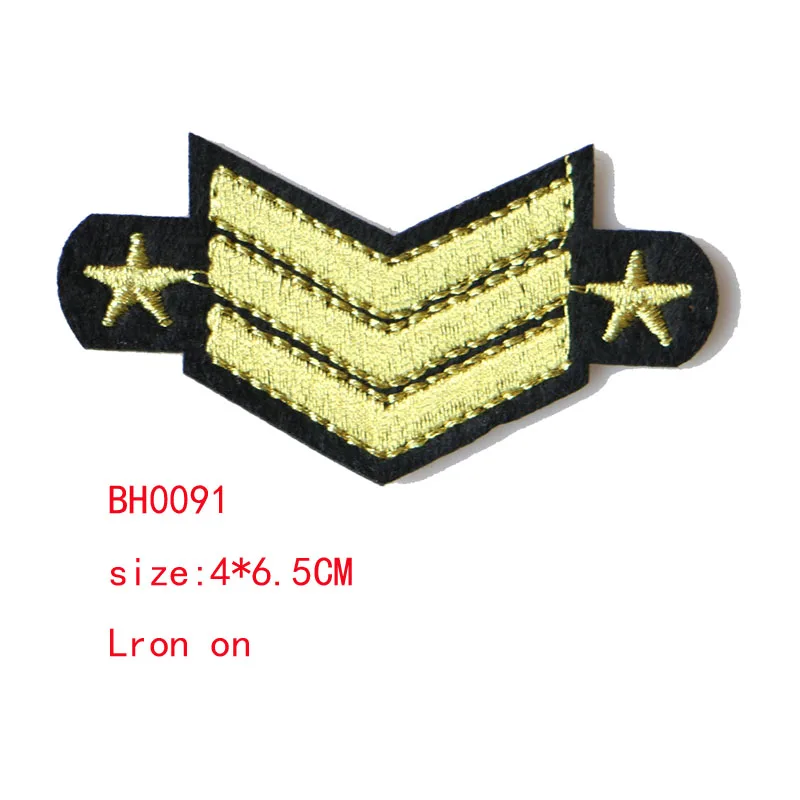 3D 2 Pcs US Marine Corps icon Embroidered Iron on Patches for Clothing DIY Stripes Clothes Patchwork Sticker Custom Badges - Цвет: BH0091