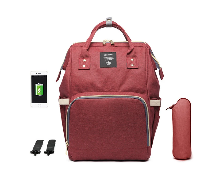2019 Mommy Maternity рюкзак для путешествий сумка для кормления сумка для детских подгузников с интерфейсом USB Большая вместительная коляска с