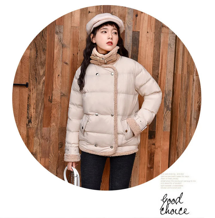 New Style down Jacket Cotton-padded Clothes Retro Hong Kong Style Versatile Cotton-padded Jacket