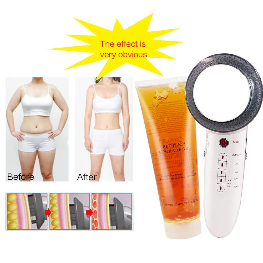 Ультразвуковая кавитация устройство для похудения тела + гелевый массажер