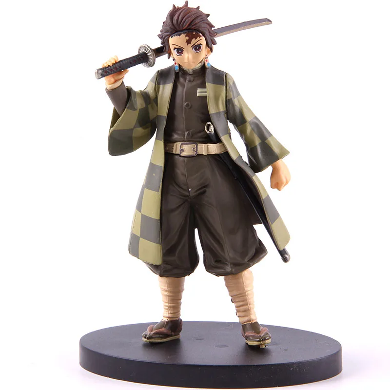 Demon Slayer Kimetsu No Yaiba фигурка Nezuko Kamado Tanjirou Hashibira Inosuke Zenitsu Agatsuma ПВХ Коллекционная модель игрушки - Цвет: G no colorful box