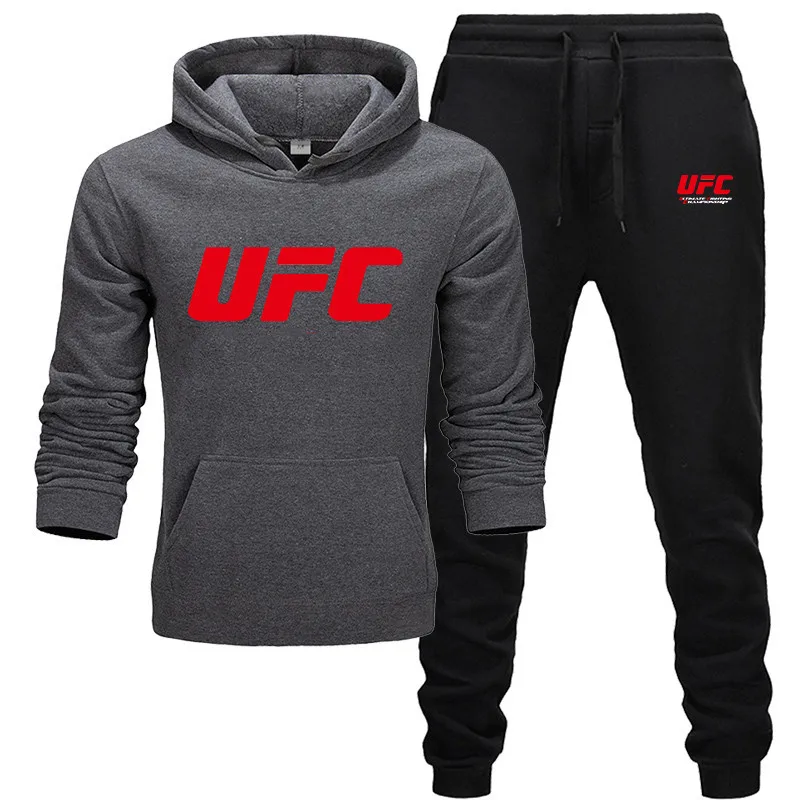 Dark grey-R black-R Мужские/женские толстовки+ спортивные штаны, костюмы, Мужская модная одежда, флисовый пуловер с капюшоном, толстовки в стиле хип-хоп, толстовка XXXL - Цвет: Dark grey-R black-R