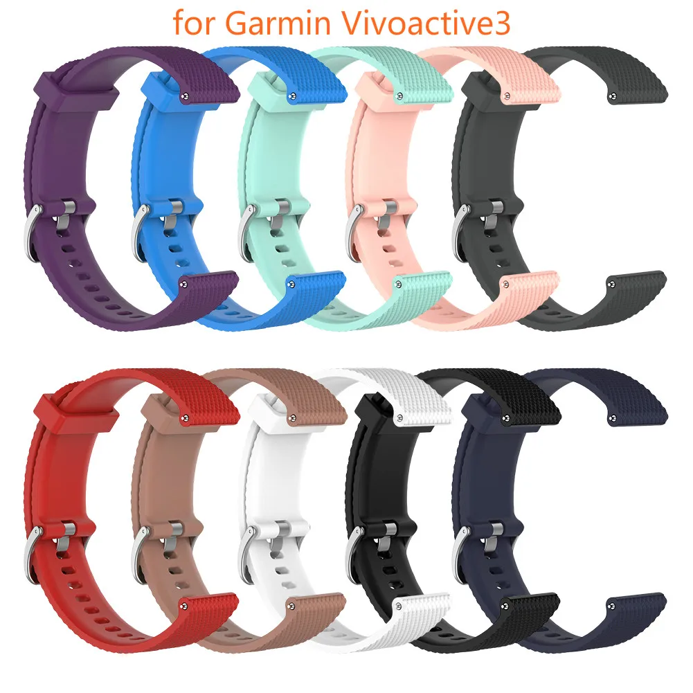 

Colorful Replacement Silicone Strap for Garmin Vivoactive3 Smart Bracelet Vivomove HR for Garmin Vivoactive 3 Watchband