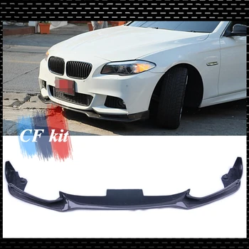 

E Style Carbon Fiber Front Bumper Spoiler M Tech Body Kit For BMW F10 F11 Front Lip M Sport 2010-2016 Auto Car Styling