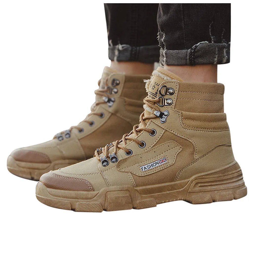 YOUYEDIAN military tactical boots desert Winter New Men's Boots Men's England High Korean Casual bota masculina militar#813g35