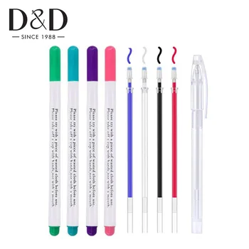 

9Pcs Cross Stitch Kits Heat Erasable Pen & Disappearing lnk Water Erasable Pen Tailor's Chalk for Fabric DIY Sewing Accessories
