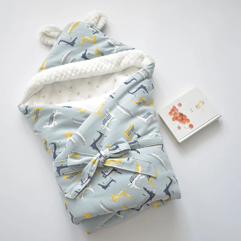 Pure Cotton Envelope Bag Cartoon Blanket Kids Soft Keep Warm Swaddling Wrap for Baby Girl Boy Sleeping Bag Polyester / Cotton