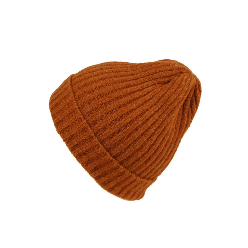 Женская Шапка-бини, Простая цветная шапочка, повседневная, Gorro, универсальный вязаный свитер, шапка, зимние шапки для мужчин, теплые шапки для взрослых