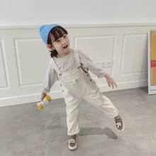 Новое поступление, вельветовый комбинезон для девочек и мальчиков, осенние детские штаны высокого качества