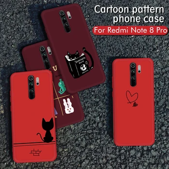 

Cartoon Pattern Case For Redmi Note 8 7 5 6 Pro 7 7A 6A K20 Pro Heart Cats Cover For Xiaomi Mi 9 SE 8 A2 A3 Lite 9T Pro CC9 CC9E