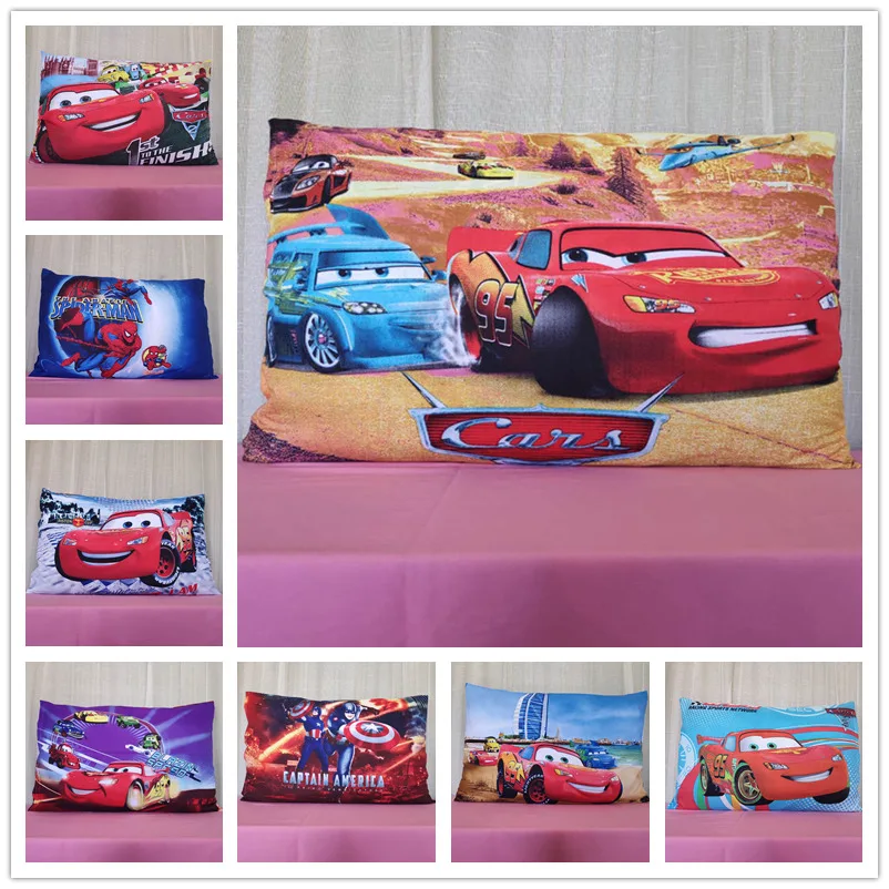 

Disney Lightning McQueen Car Pillow Case for Kids Bedroom Pillow Cover Shams Boy's Bed Decoration Children's Home 1 Piece 3D