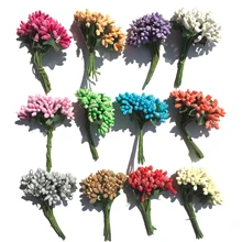 144 шт Разноцветные искусственные украшения тычинки ручной работы гипсовые бусины тычинки для цветов